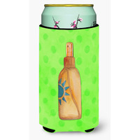 "Caroline's Treasures Message in a Bottle Green Polkadot Beverage Insulator Hugger, Tall, Multicolor"