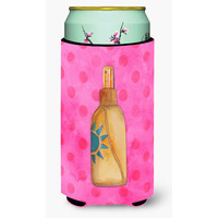 "Caroline's Treasures Message in a Bottle Pink Polkadot Beverage Insulator Hugger, Tall, Multicolor"