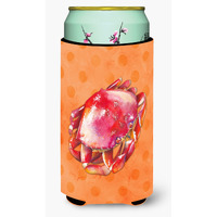 "Caroline's Treasures Crab Orange Polkadot Boy Beverage Insulator Hugger, Tall, Multicolor"