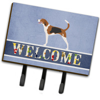 "Caroline's Treasures American Foxhound Welcome Wall Hook, Triple"