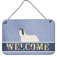 "Caroline's Treasures Skye Terrier Welcome Metal Print, 8"" x 12"", Multicolor"