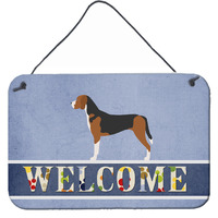 "Caroline's Treasures Hamiltonstvare Welcome Metal Print, 8"" x 12"", Multicolor"
