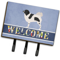 "Caroline's Treasures Wetterhoun Frisian Water Dog Wall Hook, Triple, Welcome"