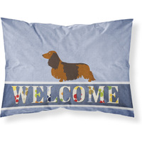 "Caroline's Treasures Longhaired Dachshund Welcome Pillowcase, Standard,"