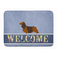 "Caroline's Treasures Longhaired Dachshund Welcome Floor Mat, 19"" x 27"", Multicolor"