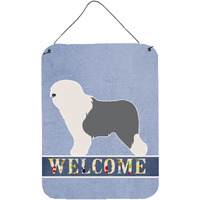 "Caroline's Treasures Old English Sheepdog Bobtail Metal Print, 16"" x 12"", Multicolor"