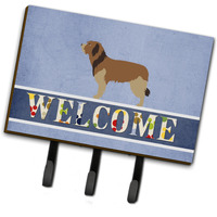 "Caroline's Treasures Catalan Sheepdog Welcome Wall Hook, Triple"