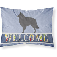 "Caroline's Treasures Groenendael Belgian Shepherd Pillowcase, Standard, Welcome"