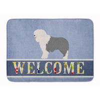 "Caroline's Treasures Old English Sheepdog Welcome Floor Mat, 19"" x 27"", Multicolor"