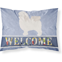 "Caroline's Treasures Welcome Bolognese Pillowcase, Standard"