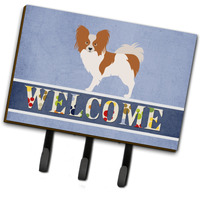 "Caroline's Treasures Papillon Welcome Wall Hook, Triple"