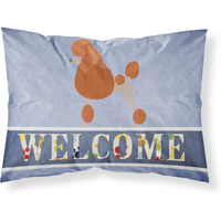 "Caroline's Treasures Royal Poodle Welcome Pillowcase, Standard,"