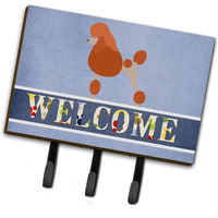 "Caroline's Treasures Royal Poodle Welcome Wall Hook, Triple, Multicolor"