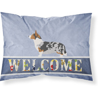 "Caroline's Treasures Welsh Corgi Cardigan Welcome Pillowcase, Standard,"
