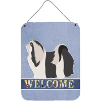 "Caroline's Treasures Havanese Welcome Metal Print, 16"" x 12"", Multicolor"