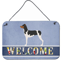 "Caroline's Treasures Brazilian Terrier Welcome Metal Print, 8"" x 12"""