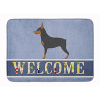 "Caroline's Treasures Miniature Pinscher Welcome Floor Mat, 19"" x 27"", Multicolor"