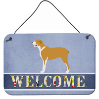 "Caroline's Treasures Belgium Mastiff Welcome Metal Print, 8"" x 12"""