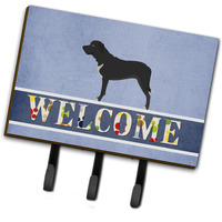 "Caroline's Treasures Broholmer Danish Mastiff Wall Hook, Triple, Welcome"