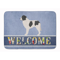 "Caroline's Treasures Landseer Welcome Floor Mat, 19"" x 27"", Multicolor"