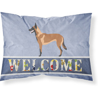 "Caroline's Treasures Malinois Belgian Shepherd Pillowcase, Standard, Welcome"