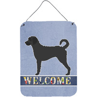 "Caroline's Treasures Labradoodle Welcome Metal Print, 16"" x 12"", Multicolor"
