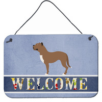 "Caroline's Treasures Perro de Presa Canario Metal Print, 8"" x 12"", Welcome"