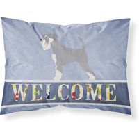"Caroline's Treasures Schnauzer Welcome Pillowcase, Standard,"