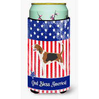 "Caroline's Treasures Foxhound American Decorative Can Hugger, Tall Boy, Multicolor"