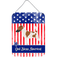 "Caroline's Treasures Smooth Fox Terrier American Metal Print, 16"" x 12"", Multicolor"