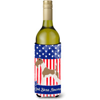 "Caroline's Treasures Wire Fox Terrier American Decorative Bottle Hugger, 750 ml, Multicolor"