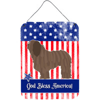 "Caroline's Treasures Bergamasco Shepherd American Metal Print, 16"" x 12"", Multicolor"