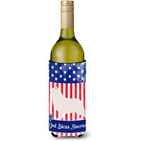 "Caroline's Treasures Berger Blanc Suisse American Decorative Bottle Hugger, 750 ml, Multicolor"