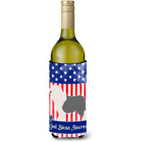 "Caroline's Treasures Old English Sheepdog Bobtail American Decorative Bottle Hugger, 750 ml, Multicolor"