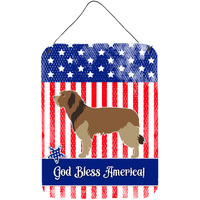 "Caroline's Treasures Catalan Sheepdog American Metal Print, 16"" x 12"", Multicolor"