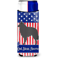 "Caroline's Treasures Groenendael Belgian Shepherd American Decorative Can Hugger, Slim, Multicolor"