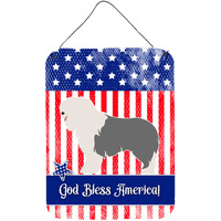 "Caroline's Treasures Old English Sheepdog American Metal Print, 16"" x 12"", Multicolor"