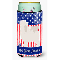 "Caroline's Treasures Bolognese American Decorative Can Hugger, Tall Boy, Multicolor"