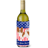 "Caroline's Treasures Papillon American Decorative Bottle Hugger, 750 ml, Multicolor"