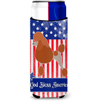 "Caroline's Treasures Royal Poodle American Decorative Can Hugger, Slim, Multicolor"
