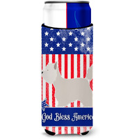 "Caroline's Treasures Westie American Decorative Can Hugger, Slim, Multicolor"