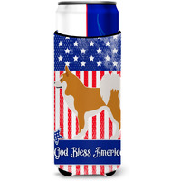 "Caroline's Treasures Icelandic Sheepdog American Decorative Can Hugger, Slim, Multicolor"
