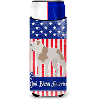 "Caroline's Treasures Bulldog American Decorative Can Hugger, Slim, Multicolor"
