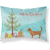 "Caroline's Treasures Alpine Dachsbrake Pillowcase, Standard, Christmas Tree"