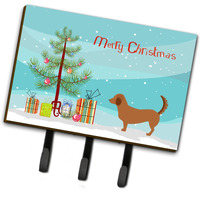 "Caroline's Treasures Alpine Dachsbracke Christmas Wall Hook, Triple, Multicolor"