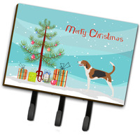 "Caroline's Treasures American Foxhound Christmas Wall Hook, Triple, Multicolor"