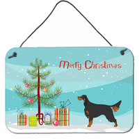 "Caroline's Treasures Gordon Setter Metal Print, 8hx12w, Christmas Tree"
