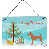 "Caroline's Treasures Irish Terrier Metal Print, 8hx12w, Christmas Tree"