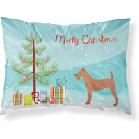 "Caroline's Treasures Irish Terrier Pillowcase, Standard, Christmas Tree"