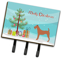 "Caroline's Treasures Irish Terrier Wall Hook, Triple, Christmas Tree"